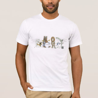 Unsichtbares Schnurrbart-Tier-Band T-Shirt