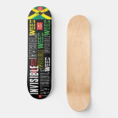 UNSICHTBARES UNKRAUT. JMT Skateboard (Vorderseite)