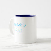 Unsichtbarkeitstrank-Kaffee-Tasse Zweifarbige Tasse (Vorderseite Links)