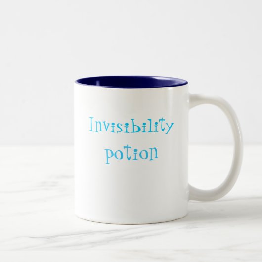 Unsichtbarkeitstrank-Kaffee-Tasse Zweifarbige Tasse (Rechts)