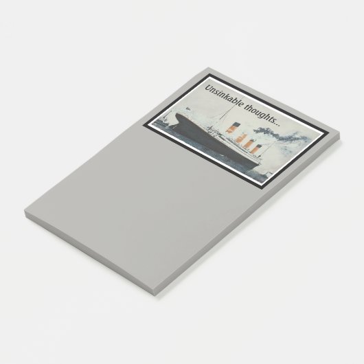 Unsinkbare Gedanken des TITANISCHEN Post-It… Post-it Klebezettel (angewinkelt)