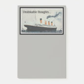 Unsinkbare Gedanken des TITANISCHEN Post-It… Post-it Klebezettel (Vorderseite)