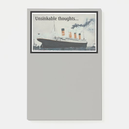 Unsinkbare Gedanken des TITANISCHEN Post-It… Post-it Klebezettel (Vorderseite)