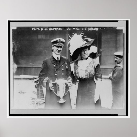 Unsinkbares Molly Brown & Rescuer Capt Rostron Poster (Vorne)