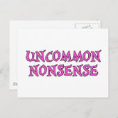 Unsinn Postkarte (Vorne/Hinten)