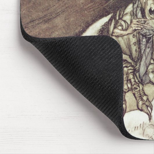 Unsinnig! "schrie Solomon in einer Raserei " Mousepad (Ecke)