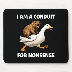 Unsinnige Leitung – lustige Tierfahrt für Humor-Fa Mousepad