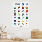 Unsinnige Monstrositäten Poster (Küche)