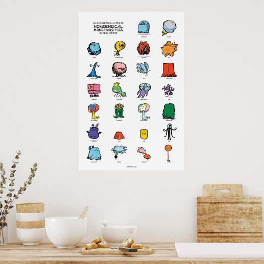 Unsinnige Monstrositäten Poster (Küche)