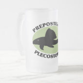 Unsinniges Plecostomus Mattglas Bierglas (Vorderseite Links)