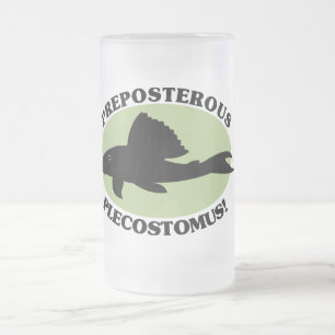 Unsinniges Plecostomus Mattglas Bierglas