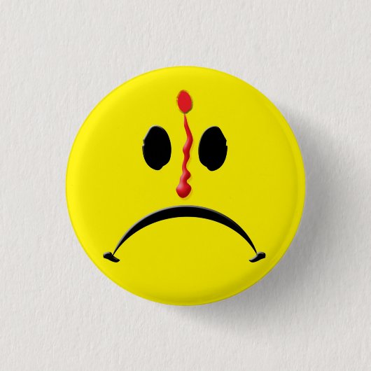 Unsmile Knopf Button (Vorderseite)