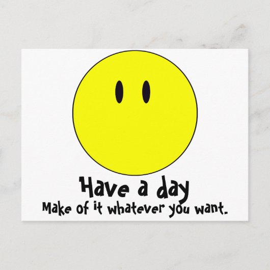 unsmiley postkarte (Vorderseite)