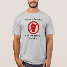 Unsociable Anti-Sozialistisches Shirt