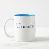 Unsocial Taciturn Zitat-Tasse Janes Austen Zweifarbige Tasse (Links)