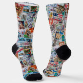 Unsortierte Briefmarkensammlung Socken (Gewinkelt)