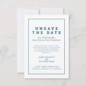 Unspeichern Sie das Datum Hochzeitsänderung des Pl Save The Date (Vorderseite)