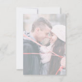 Unspeichern Sie das Datum Hochzeitsänderung des Pl Save The Date (Rückseite)