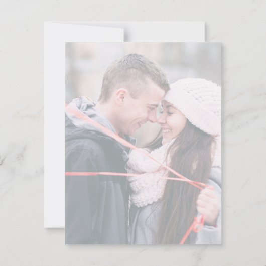 Unspeichern Sie das Datum Hochzeitsänderung des Pl Save The Date (Rückseite)