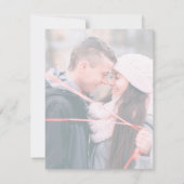 Unspeichern Sie das Datum Hochzeitsänderung des Pl Save The Date (Rückseite)