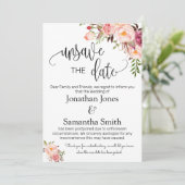 Unspeichern Sie die Daten Hochzeitsdatum ändern ro Einladung (Stehend Vorderseite)