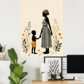  Unspoken Love - Mother and Child IV Poster (Heimbüro)