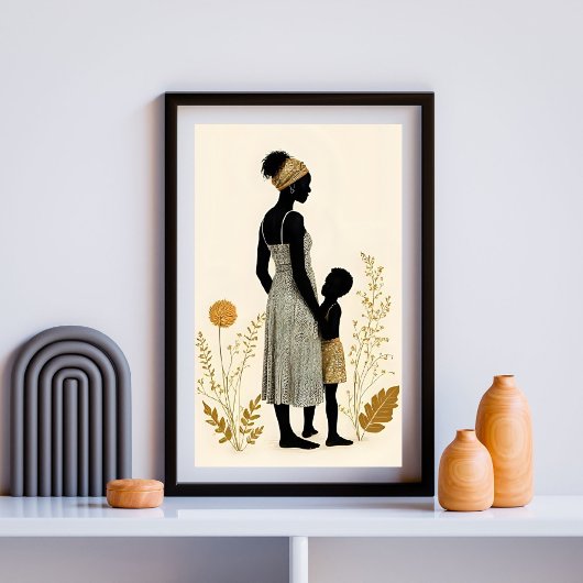 Unspoken Love - Mother and Child VII Poster