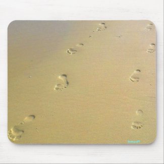 Unsre Spuren im Sand -  Mousepad