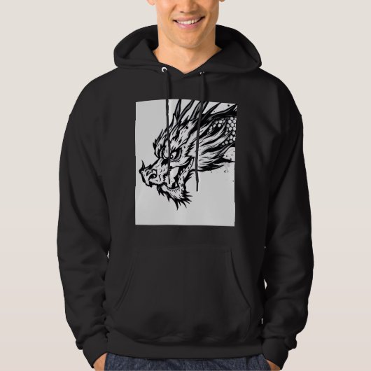 Unsterblicher Drache Hoodie (Vorderseite)