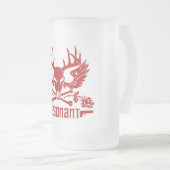 Unstimmiger mattierter Bier-Becher Mattglas Bierglas (VorderseiteRechts)