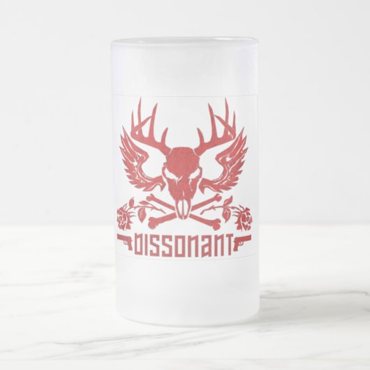 Unstimmiger mattierter Bier-Becher Mattglas Bierglas (Mittel)