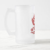 Unstimmiger mattierter Bier-Becher Mattglas Bierglas (Links)