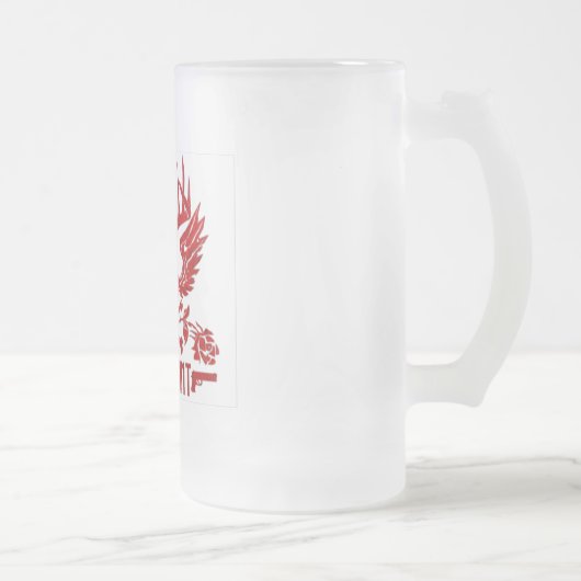 Unstimmiger mattierter Bier-Becher Mattglas Bierglas (Rechts)