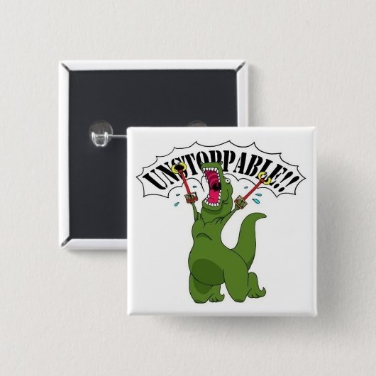 Unstopable T-Rex Button (Vorne & Hinten)