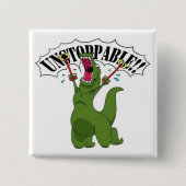 Unstopable T-Rex Button (Vorderseite)