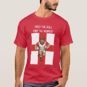 Unstoppable Charge Cartoon Rugby Power Run T-Shirt (Vorderseite)