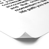 UNSTOPPABLE Empowerment Motivierend Poster (Ecke)