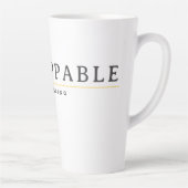 UNSTOPPABLE Minimal Motivation Quote T-Shirt Milchtasse (Rechts)