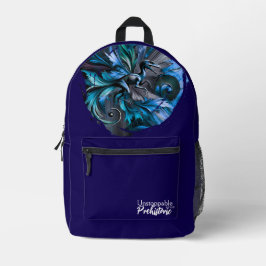 Unstoppable Raptor – Fuel Strength, Rule the Wild Bedruckter Rucksack