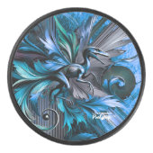 Unstoppable Raptor – Fuel Strength, Rule the Wild Eishockey Puck (Vorderseite)