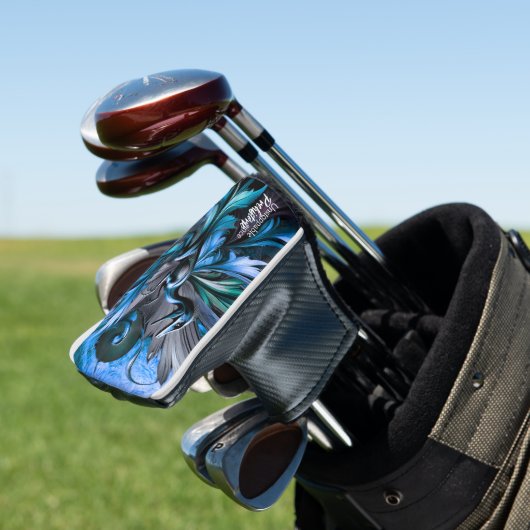 Unstoppable Raptor – Fuel Strength, Rule the Wild Golf Headcover (In Situ)