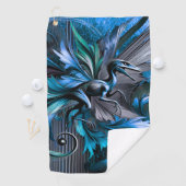 Unstoppable Raptor – Fuel Strength, Rule the Wild Golfhandtuch (Insitu)