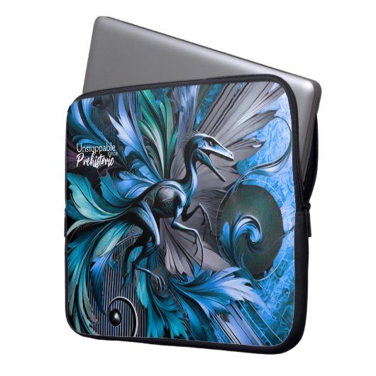 Unstoppable Raptor – Fuel Strength, Rule the Wild Laptopschutzhülle (Vorderseite Links)