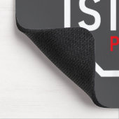 Unstoppable Stop Sign Motivation Strength Clever Mousepad (Ecke)