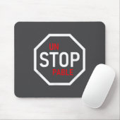 Unstoppable Stop Sign Motivation Strength Clever Mousepad (Mit Mouse)