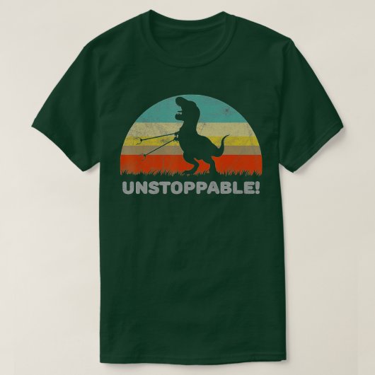 Unstoppable T Rex With Trash Grabber Pickup Tool F T-Shirt (Design vorne)