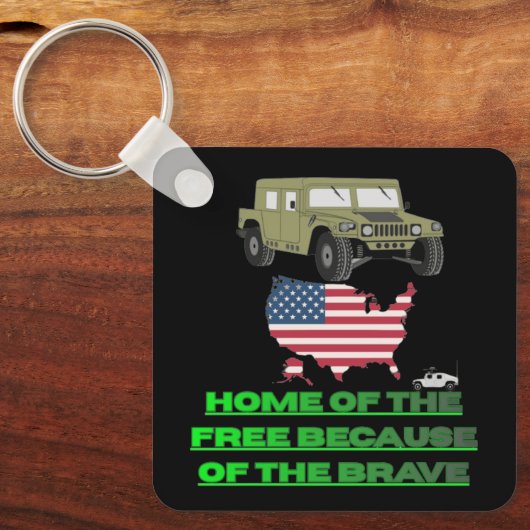 Unstoppable veterans black schlüsselanhänger (Vorderseite)