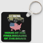 Unstoppable veterans black schlüsselanhänger (Rückseite)