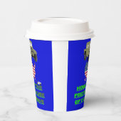 Unstoppable veterans blue pappbecher (Links)