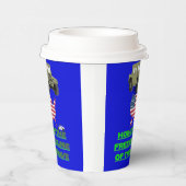 Unstoppable veterans blue pappbecher (Rechts)